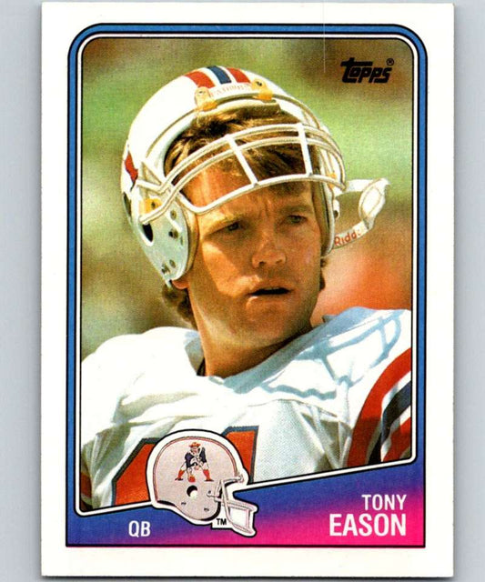 1988 Topps #177 Tony Eason Patriots NFL Football Image 1