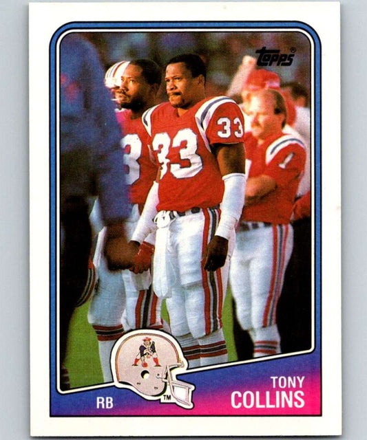 1988 Topps #178 Tony Collins Patriots NFL Football Image 1
