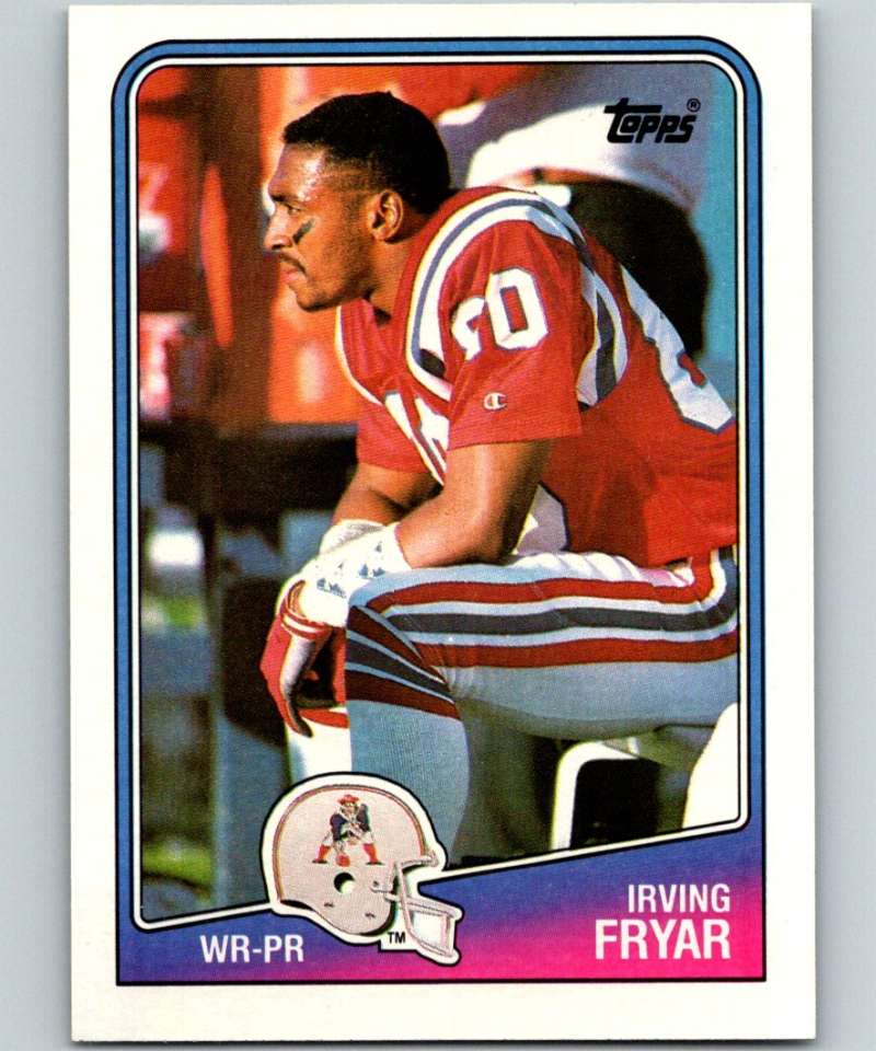 1988 Topps #181 Irving Fryar Patriots NFL Football Image 1