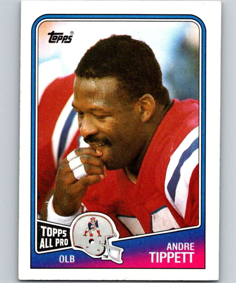 1988 Topps #186 Andre Tippett Patriots NFL Football Image 1