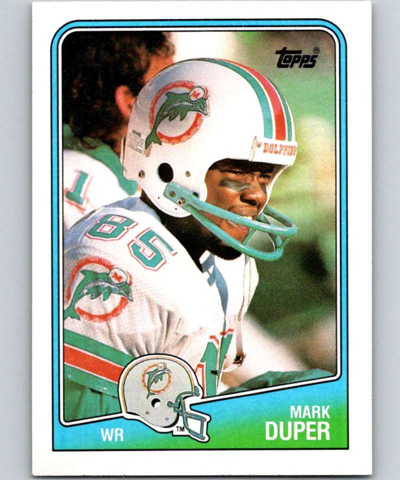 1988 Topps #193 Mark Duper Dolphins NFL Football Image 1