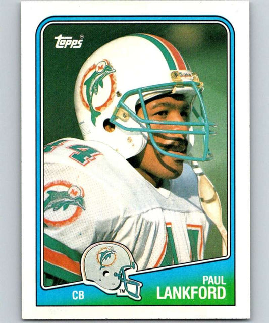 1988 Topps #202 Paul Lankford Dolphins NFL Football Image 1