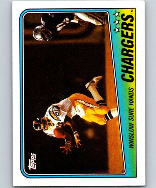 1988 Topps #203 Kellen Winslow Chargers TL NFL Football Image 1