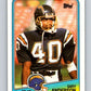1988 Topps #205 Gary Anderson Chargers NFL Football Image 1