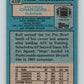 1988 Topps #210 Ralf Mojsiejenko Chargers NFL Football Image 2