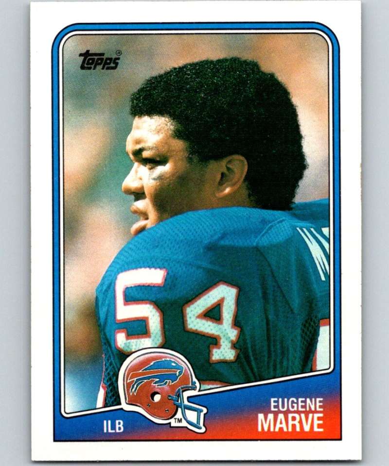 1988 Topps #229 Eugene Marve Bills NFL Football Image 1