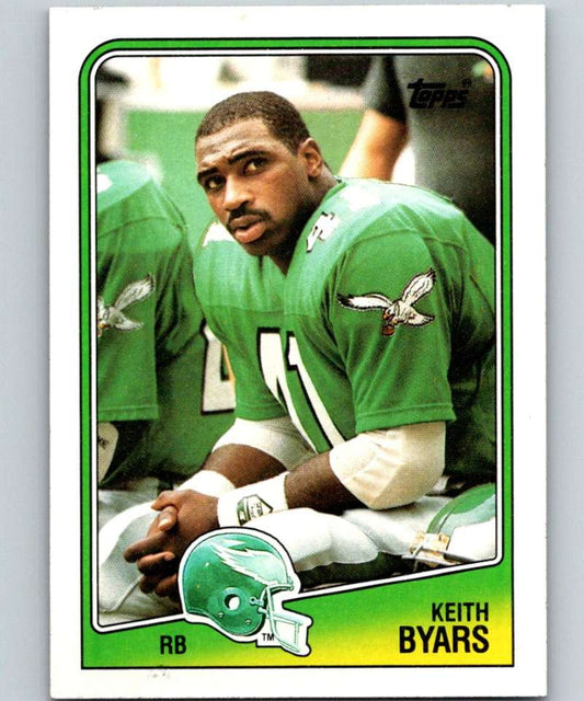 1988 Topps #235 Keith Byars Eagles NFL Football Image 1