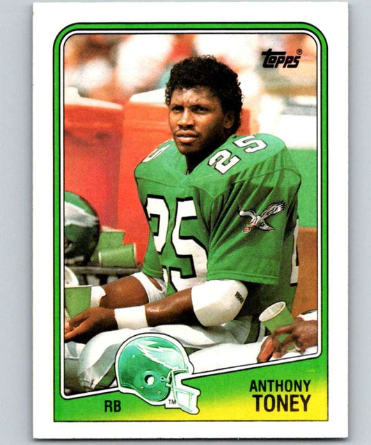 1988 Topps #236 Anthony Toney RC Rookie Eagles NFL Football Image 1