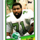 1988 Topps #242 Ken Clarke Eagles NFL Football Image 1