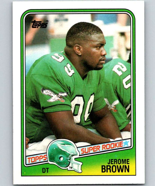 1988 Topps #247 Jerome Brown RC Rookie Eagles NFL Football