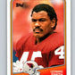 1988 Topps #257 Leonard Smith RC Rookie Cardinals NFL Football Image 1