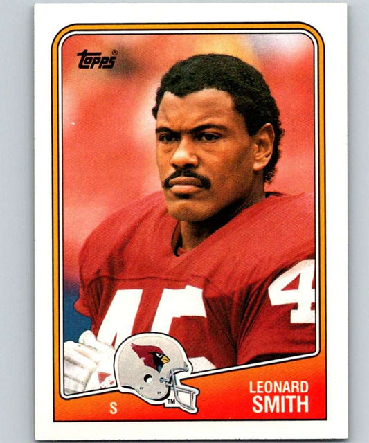 1988 Topps #257 Leonard Smith RC Rookie Cardinals NFL Football Image 1