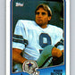 1988 Topps #264 Roger Ruzek RC Rookie Cowboys NFL Football Image 1