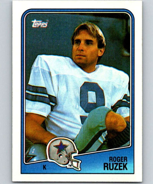 1988 Topps #264 Roger Ruzek RC Rookie Cowboys NFL Football Image 1