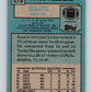 1988 Topps #278 Raul Allegre NY Giants NFL Football Image 2
