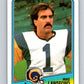 1988 Topps #292 Mike Lansford LA Rams NFL Football Image 1
