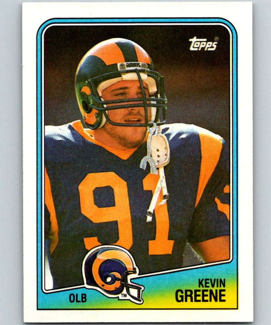1988 Topps #300 Kevin Greene RC Rookie LA Rams NFL Football