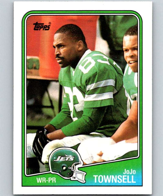 1988 Topps #306 Jo Jo Townsell RC Rookie NY Jets NFL Football Image 1