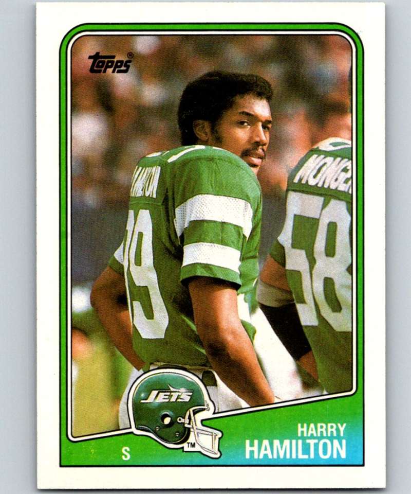 1988 Topps #313 Harry Hamilton NY Jets NFL Football Image 1