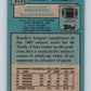 1988 Topps #315 Randy Wright Packers NFL Football Image 2