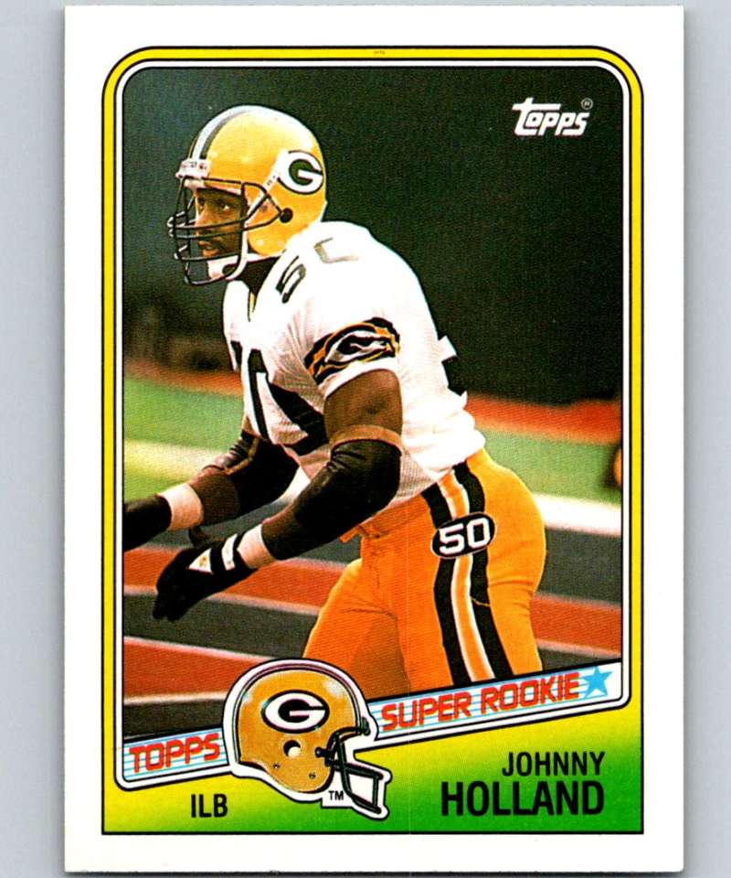 1988 Topps #322 Johnny Holland RC Rookie Packers NFL Football