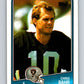 1988 Topps #331 Chris Bahr LA Raiders NFL Football Image 1