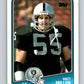 1988 Topps #335 Matt Millen LA Raiders NFL Football Image 1