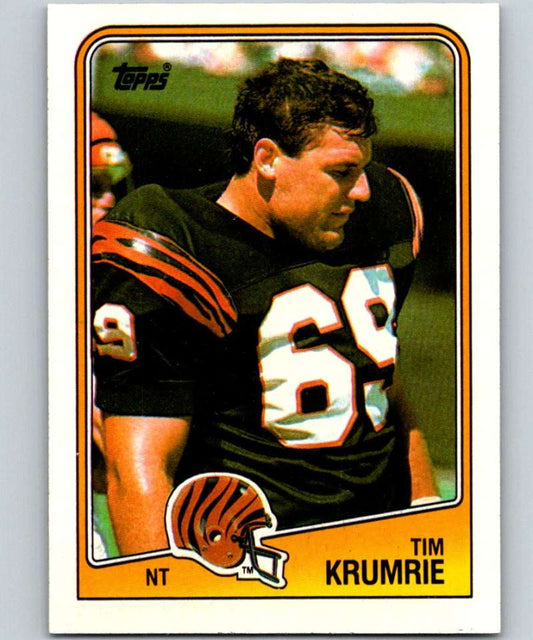 1988 Topps #347 Tim Krumrie RC Rookie Bengals NFL Football