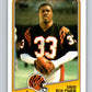 1988 Topps #349 David Fulcher RC Rookie Bengals NFL Football Image 1