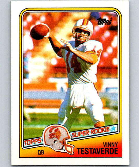 1988 Topps #352 Vinny Testaverde RC Rookie Buccaneers NFL Football Image 1