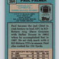 1988 Topps #364 Paul Palmer Chiefs NFL Football Image 2