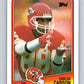 1988 Topps #366 Carlos Carson Chiefs NFL Football Image 1
