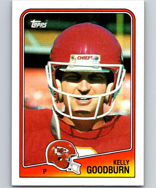 1988 Topps #367 Kelly Goodburn RC Rookie Chiefs NFL Football Image 1