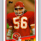 1988 Topps #370 Dino Hackett RC Rookie Chiefs NFL Football Image 1