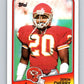 1988 Topps #371 Deron Cherry Chiefs NFL Football Image 1