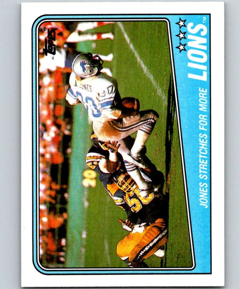 1988 Topps #372 James Jones Lions TL NFL Football Image 1