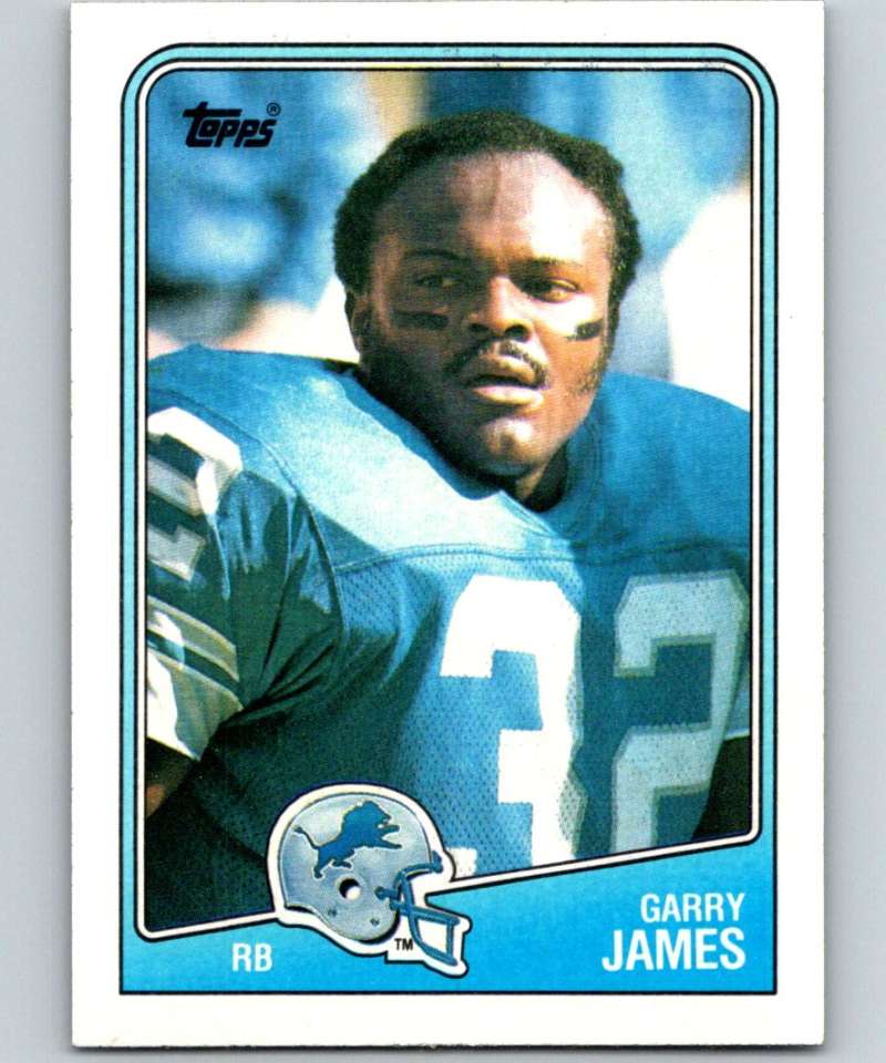 1988 Topps #374 Garry James Lions NFL Football Image 1