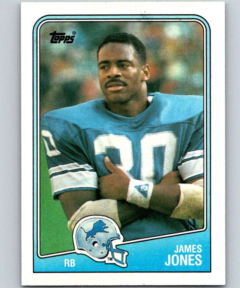 1988 Topps #375 James Jones Lions NFL Football Image 1
