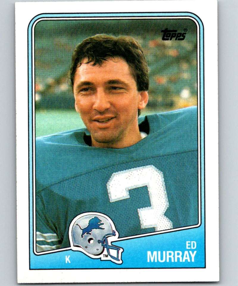 1988 Topps #378 Eddie Murray Lions NFL Football Image 1