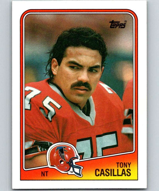 1988 Topps #391 Tony Casillas RC Rookie Falcons NFL Football Image 1