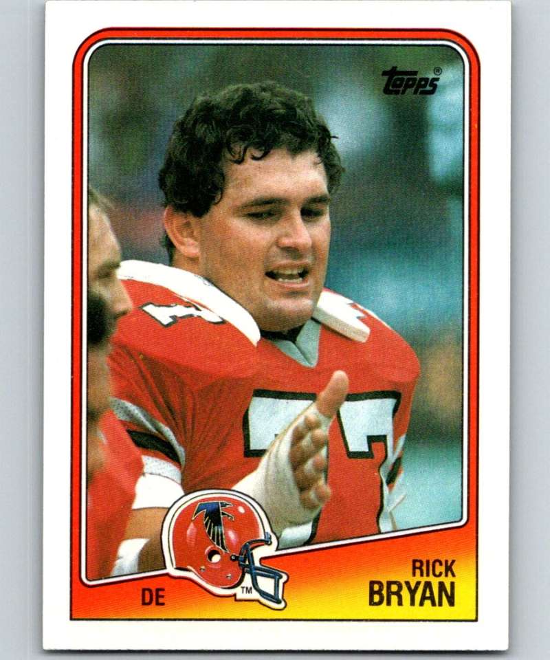 1988 Topps #392 Rick Bryan Falcons NFL Football Image 1