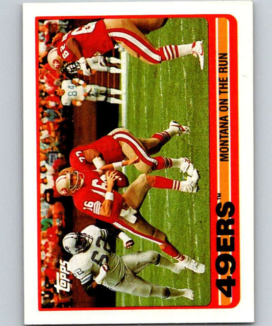1989 Topps #6 Joe Montana 49ers TL NFL Football