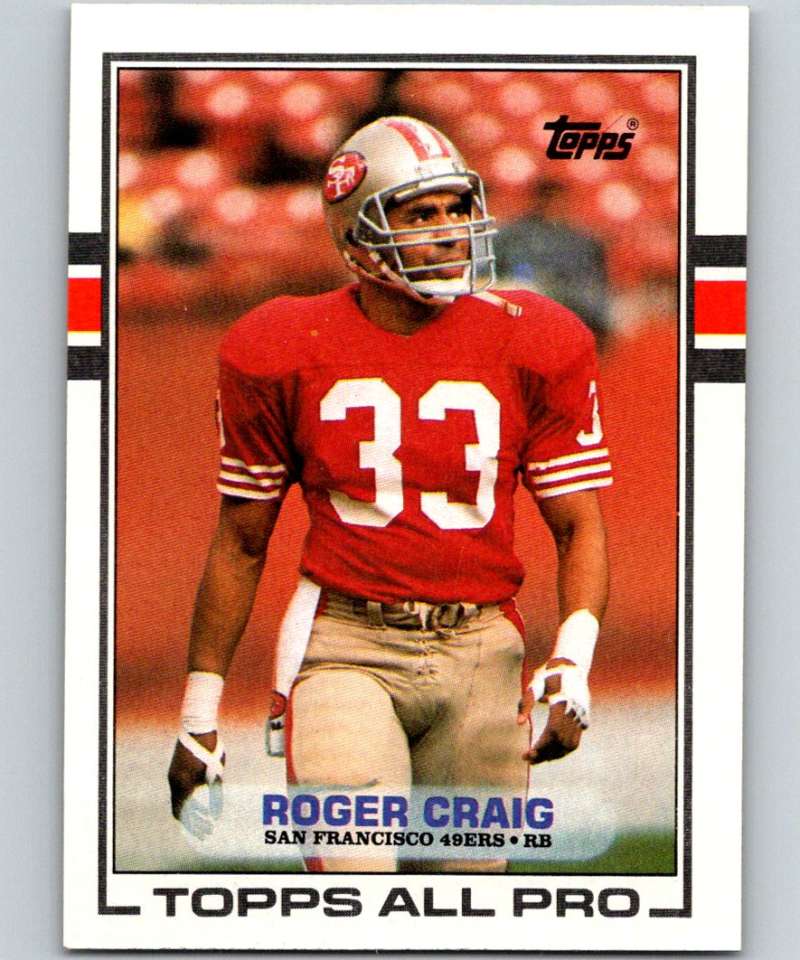 1989 Topps #8 Roger Craig 49ers NFL Football