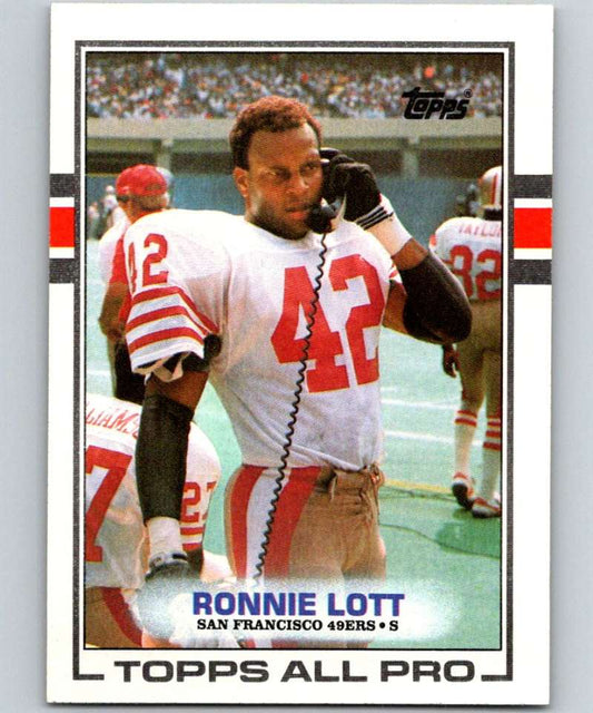 1989 Topps #9 Ronnie Lott 49ers NFL Football