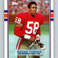 1989 Topps #18 Keena Turner 49ers NFL Football Image 1