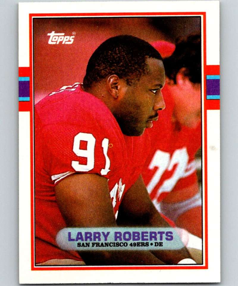 1989 Topps #20 Larry Roberts 49ers NFL Football Image 1