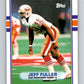 1989 Topps #21 Jeff Fuller 49ers NFL Football Image 1