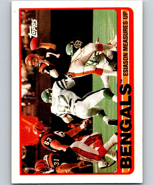 1989 Topps #23 Boomer Esiason Bengals UER NFL Football Image 1