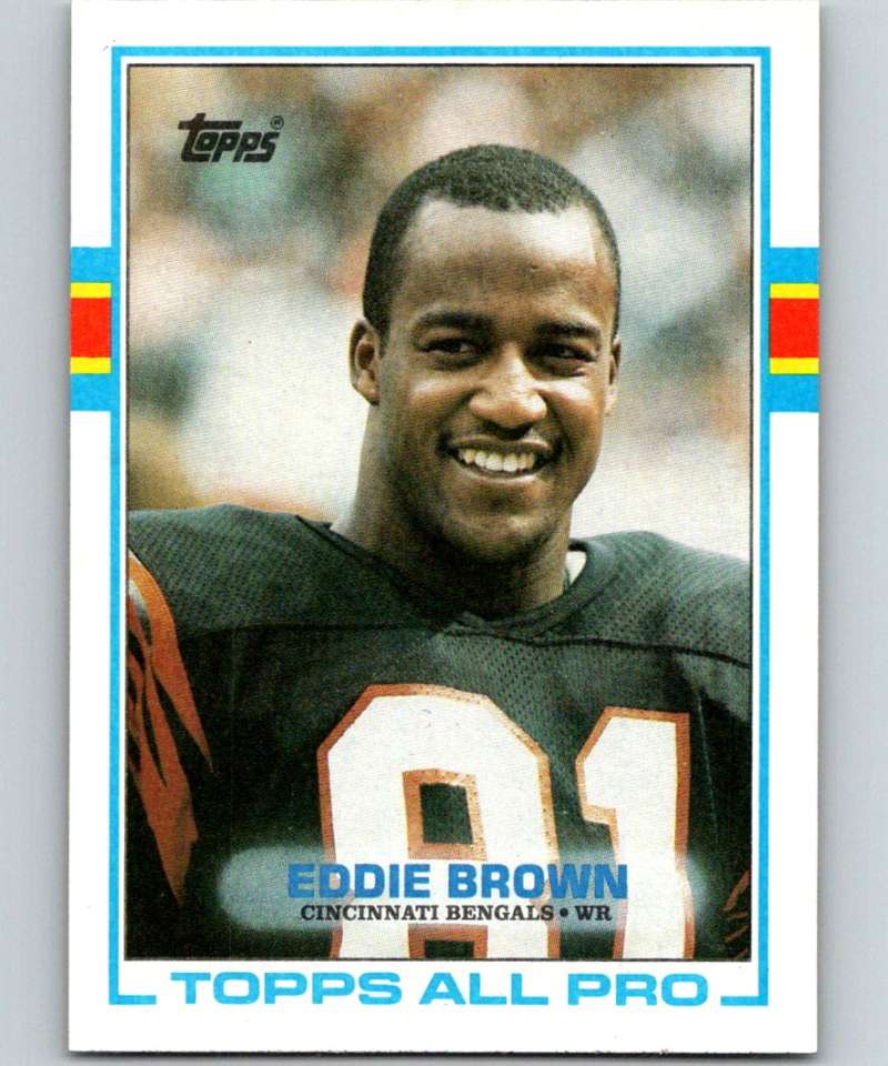 1989 Topps #24 Eddie Brown Bengals NFL Football Image 1