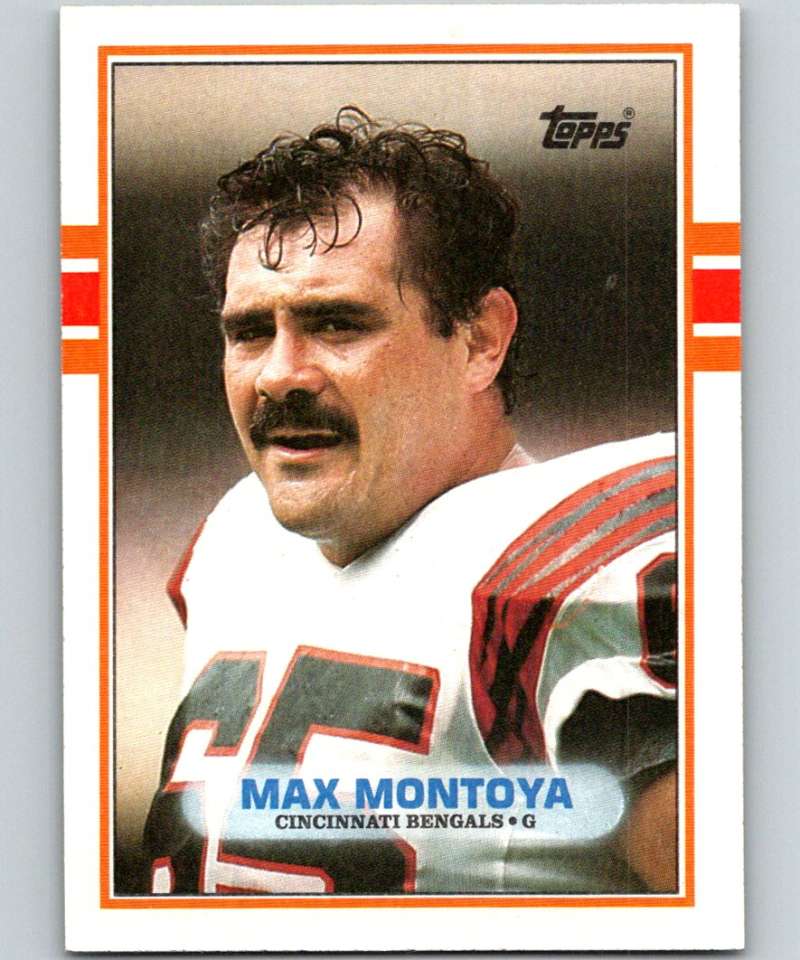 1989 Topps #30 Max Montoya Bengals NFL Football Image 1